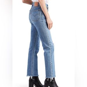 Levi’s 501 High Waist Frey Hem Skinny Jeans Women’s Size:27